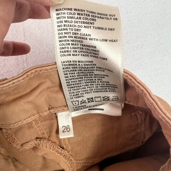 L’AGENCE Pants Womens 26 Brown Margot High Rise Skinny Camel - Picture 7 of 14